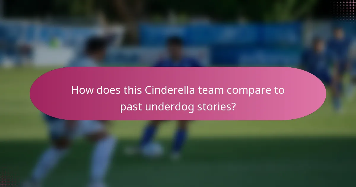 How does this Cinderella team compare to past underdog stories?
